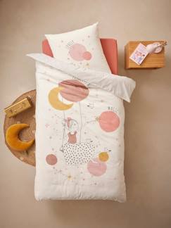 Parure Housse de couette + Taie d'oreiller enfant avec coton recyclé PRINCESSE POESIE  - vertbaudet enfant