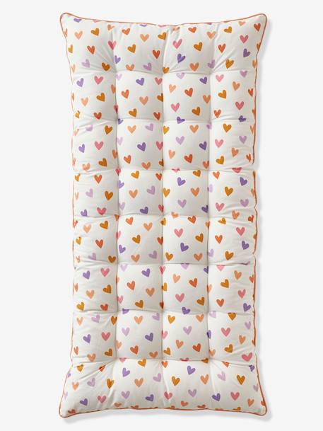 Matelas de sol POP coeurs et rayures mandarine 1 - vertbaudet enfant 