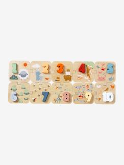 -Puzzle des chiffres 2 en 1 en bois FSC®