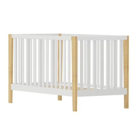 Pack lit bébé avec matelas Olympe Blanc 70x140 cm BLANC 1 - vertbaudet enfant 