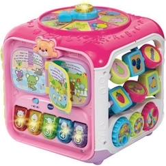 Jouet-VTECH BABY - Super Cube Des Découvertes Rose