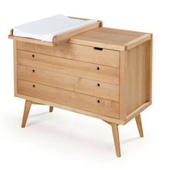 Commode à langer 4 tiroirs Marley   Bois naturel  - vertbaudet enfant