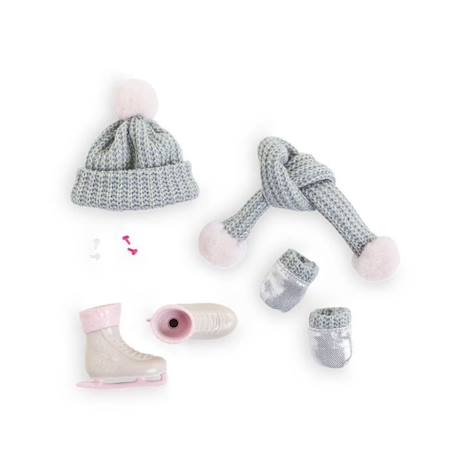 Ensemble Accessoires Hiver - COROLLE - Corolle Girls - Blanc - Gris - Pour poupée mannequin de 28 cm BLANC 1 - vertbaudet enfant 