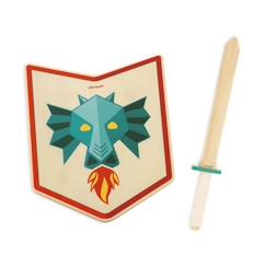 Set Bouclier et Epée Chevalier 'Dragon' - JANOD - Enfant - Produit FSC TM - Dès 3 Ans  - vertbaudet enfant