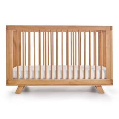 Chambre et rangement-Lit bébé évolutif - AKITEN RETAIL - Kyoto - Bois massif - 70x140 cm - 3 hauteurs de matelas