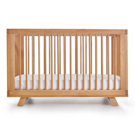 Lit bébé évolutif - AKITEN RETAIL - Kyoto - Bois massif - 70x140 cm - 3 hauteurs de matelas MARRON 1 - vertbaudet enfant 