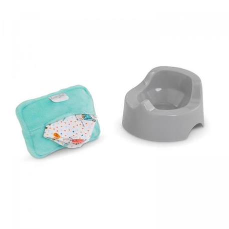 Pot et lingette pour poupon Corolle 30/36cm GRIS 1 - vertbaudet enfant 