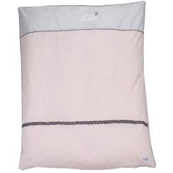 Housse de couette 100x135cm et taie en coton rose  - vertbaudet enfant