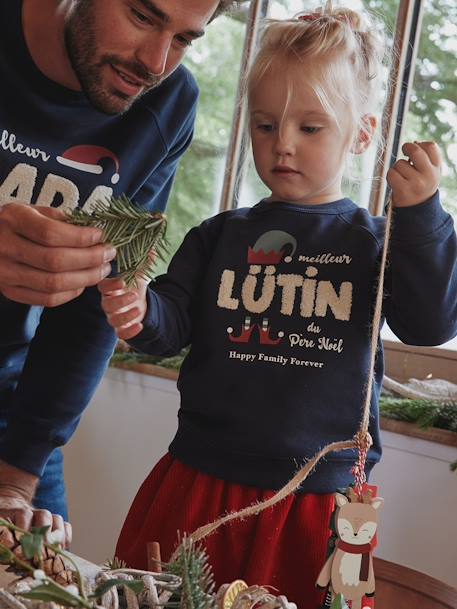 Fille-Pull, gilet, sweat-Sweat-Sweat de Noël enfant collection capsule "Happy Family Forever"