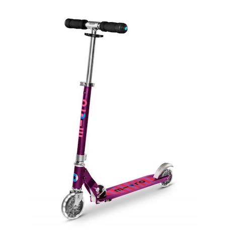 Trottinette Micro Sprite LED - Violet - MICRO - 2 roues - 5 ans et plus BLANC 1 - vertbaudet enfant 