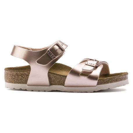 Sandale enfant Birkenstock RIO ELECTRIC METALLIC Cadet - Rose - Ref. BK1012520 ROSE 3 - vertbaudet enfant 