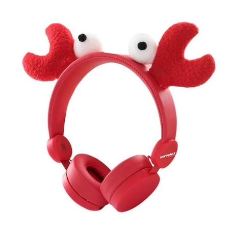 Casque audio enfant Kidyears - Crabe - Kidywolf - Limitation sonore à 85dB BLANC 3 - vertbaudet enfant 