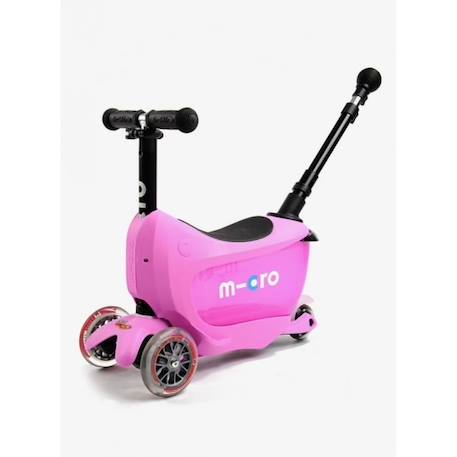 Trottinette évolutive 3 roues - MICRO - Mini 2Go Deluxe - Rose - Mixte - Polyuréthane - Loisir ROSE 2 - vertbaudet enfant 