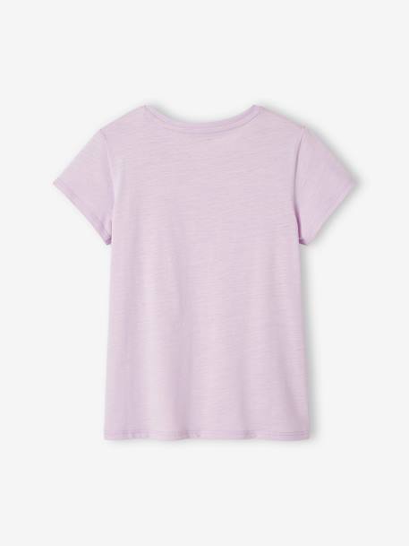 T-shirt de sport Basics fille rayures irisées placées écru+lilas+rose poudré 10 - vertbaudet enfant 