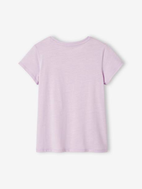 T-shirt de sport Basics fille rayures irisées placées écru+gris chiné+lilas+rose poudré 13 - vertbaudet enfant 