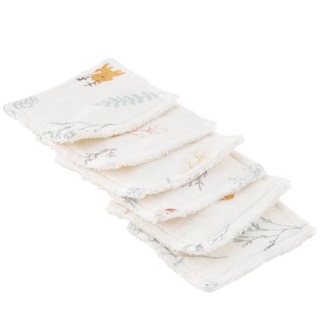 Lot de 12 lingettes lavables coton bio* Dream Forest BEIGE 3 - vertbaudet enfant 