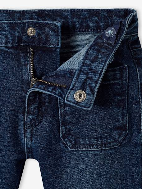 Jean flare 7/8ème fille bleu jean+stone 3 - vertbaudet enfant 