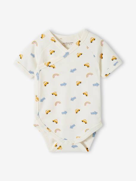 Lot de 5 bodies 'voitures' bébé spécial naissance en coton biologique bleu ciel 6 - vertbaudet enfant 