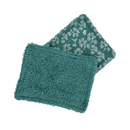 Lot de 12 lingettes lavables coton bio* Mahé VERT 2 - vertbaudet enfant 