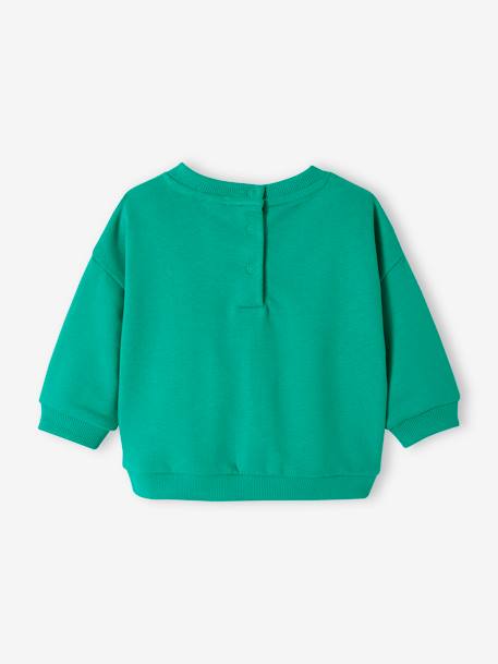 Sweat basics en molleton bébé bleu+menthe 6 - vertbaudet enfant 