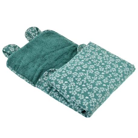 Tapis à langer de voyage en coton bio* Mahé VERT 3 - vertbaudet enfant 