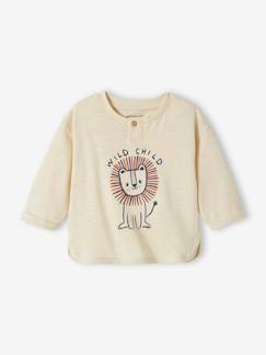 -T-shirt manches longues « lion » bébé