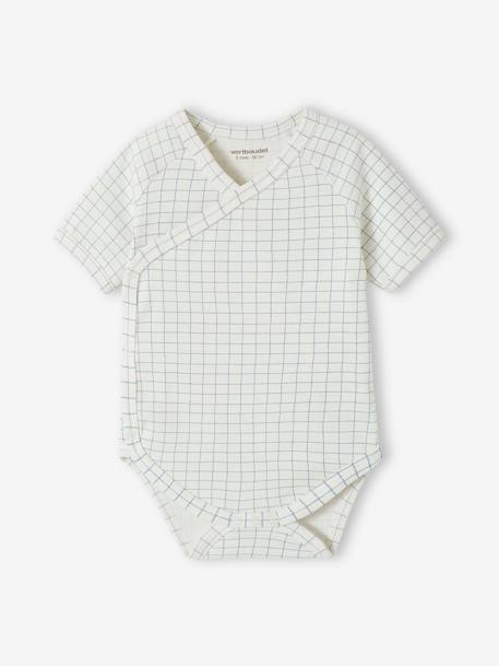 Lot de 5 bodies 'voitures' bébé spécial naissance en coton biologique bleu ciel 4 - vertbaudet enfant 