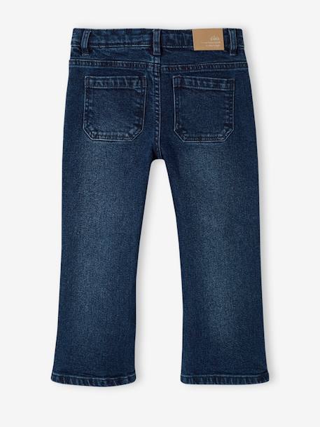 Jean flare 7/8ème fille bleu jean+stone 2 - vertbaudet enfant 