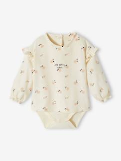 T-shirt body naissance manches longues en coton biologique  - vertbaudet enfant