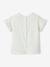 T-shirt manches volantées personnalisable bébé coton biologique écru+fuchsia 4 - vertbaudet enfant 