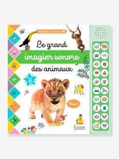 Jouet-Livres-Livres sonores-Le grand imagier sonore des animaux - LAROUSSE