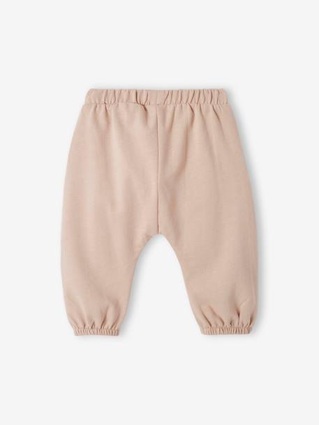 Pantalon naissance en molleton bébé beige+bleu nuit 2 - vertbaudet enfant 