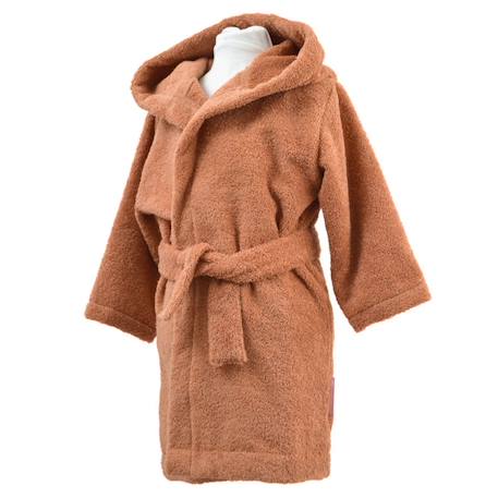 Peignoir enfant coton bio* Ourson - terracotta - 2/3 ans ORANGE 2 - vertbaudet enfant 