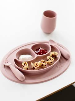 Puériculture-Repas-Set de table tout-en-un avec assiette EZPZ Mini mat en silicone