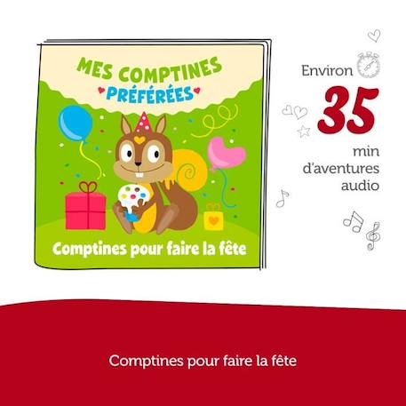 tonies® - Figurine Tonie - Mes Comptines Préférées - Pour Faire La Fête - Figurine Audio pour Toniebox MARRON 4 - vertbaudet enfant 