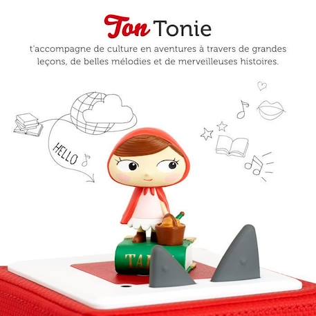 tonies® - Figurine Tonie - Mes Contes Préférés - Le Petit Chaperon Rouge Et 3 Autres Classiques - Figurine Audio pour Toniebox ROUGE 3 - vertbaudet enfant 