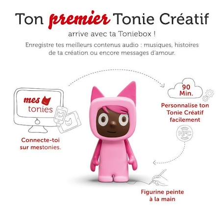 tonies® - Mon Premier Coffret Toniebox - Rose - Conteuse d'histoires ROSE 3 - vertbaudet enfant 