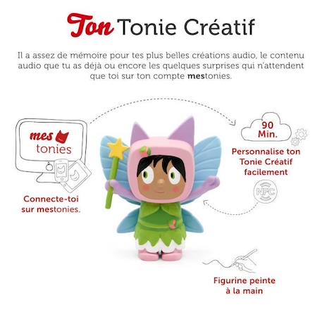 tonies® - Figurine Tonie Créatif - Fée - Figurine Audio pour Toniebox VERT 3 - vertbaudet enfant 