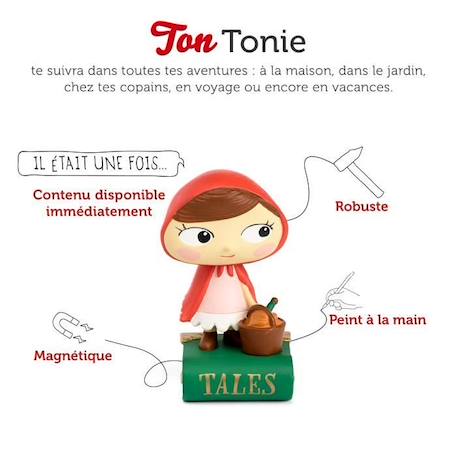 tonies® - Figurine Tonie - Mes Contes Préférés - Le Petit Chaperon Rouge Et 3 Autres Classiques - Figurine Audio pour Toniebox ROUGE 2 - vertbaudet enfant 