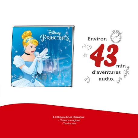 tonies® - Figurine Tonie - Disney - Cendrillon - Figurine Audio pour Toniebox BLEU 4 - vertbaudet enfant 