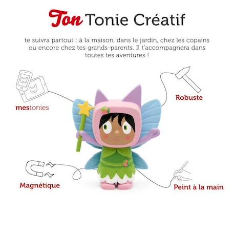 tonies® - Figurine Tonie Créatif - Fée - Figurine Audio pour Toniebox VERT 2 - vertbaudet enfant 