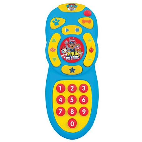 Ma première télécommande La Pat’ Patrouille éducative bilingue parlante FR/EN BLEU 1 - vertbaudet enfant 