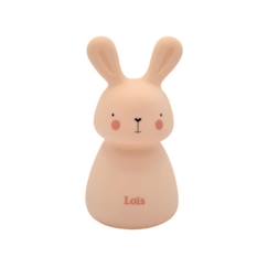 Linge de maison et décoration-Décoration-Veilleuse lapin «Lois» de Olala® couleur Jaune - Veilleuse LED 1 watt, autonomie 12 heures et minuteur 15min [Veilleuse pour enfant]