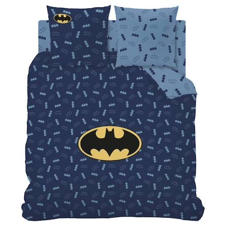 Parure de lit imprimée 100% coton, BATMAN ICONIC. Taille : 140x200 cm BLEU 4 - vertbaudet enfant 