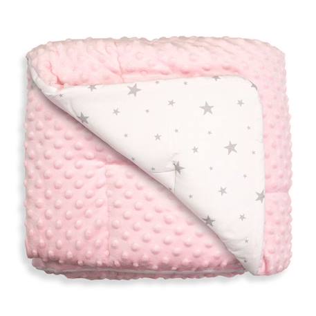 Couverture  coton et minky Stella ROSE 3 - vertbaudet enfant 