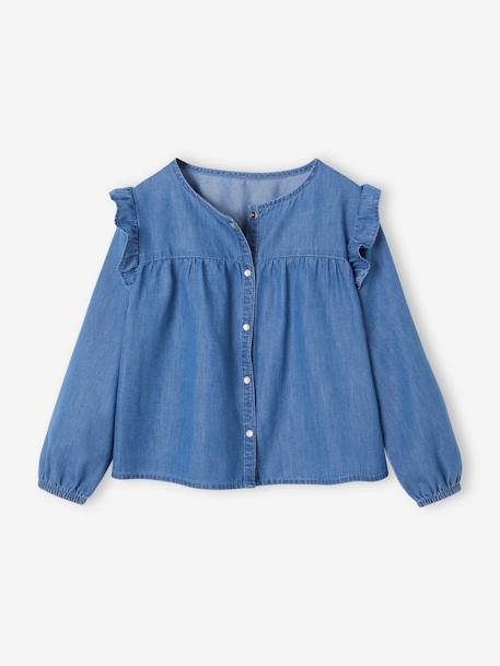 Fille-Chemise en jean à volants fille