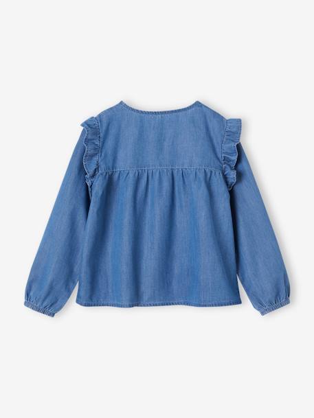 Chemise en jean à volants fille stone 2 - vertbaudet enfant 