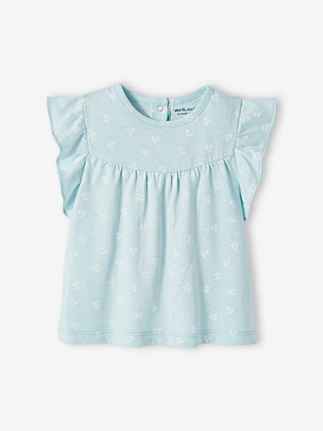 Bébé-T-shirt, sous-pull-T-shirt-T-shirt imprimé fleurs bébé