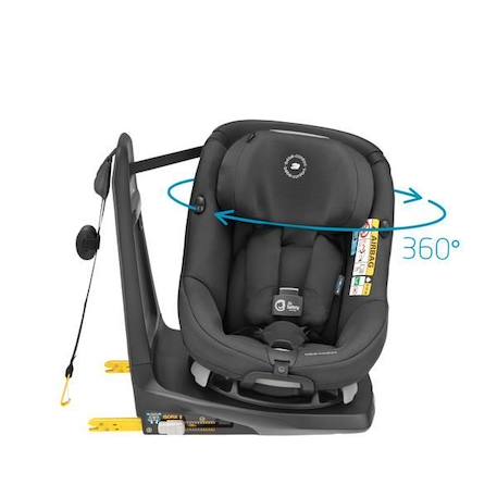 Siège auto BEBE CONFORT AxissFix Air, Group 0+/1, Isofix, Pivotant, i-Size, Air bags intégrés, Authentic Black, de 4 mois à 4 ans NOIR 4 - vertbaudet enfant 