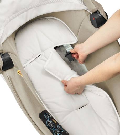 Nacelle BÉBÉ CONFORT Jade - Groupe 0 - Isofix - i-Size - Avec Réducteur - Nomad Sand BEIGE 4 - vertbaudet enfant 